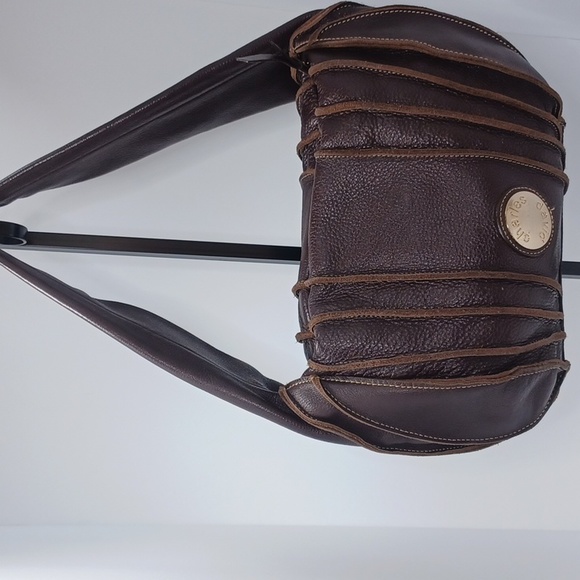 Charles David Brown leather ladies medium satchel - Picture 1 of 7